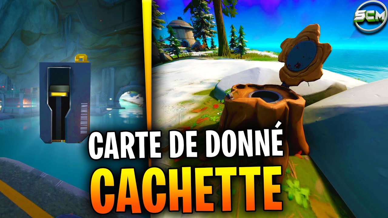 RECEVOIR VOTRE PROCHAIN OBJECTIF A COVERT CAVERN FORTNITE, EMPLACEMENT CARTE DE DONNÉES + CACHETTE