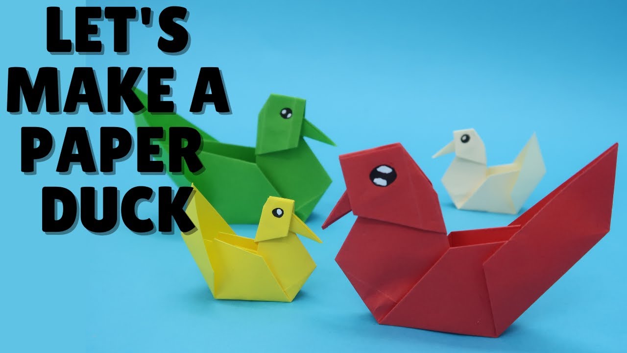 Origami Duck | How to Make an Easy Paper Duck - YouTube