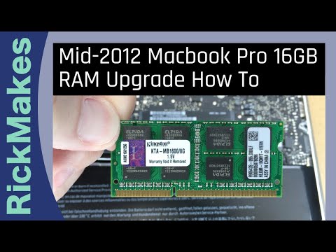 Video: Hur mycket RAM-minne kan en MacBook Pro hålla i mitten av 2012?