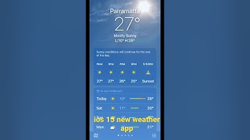 iOS 15 new amazing weather app