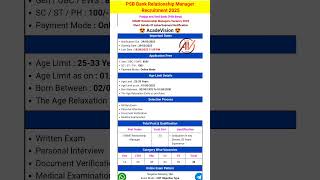 Psb Bank Relationship Manager Recruitment 2025