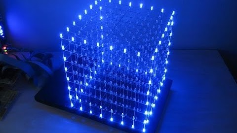 3D LED Cube:Testing Basic Patterns Project by AJ & KK