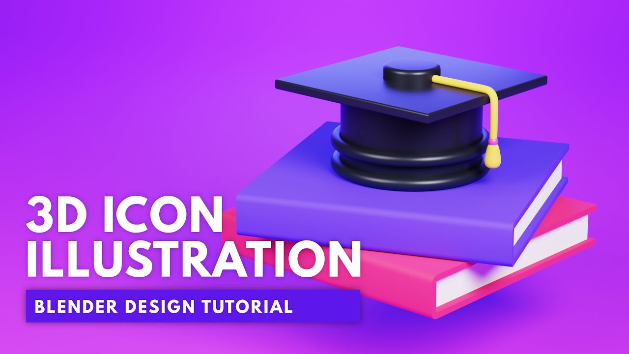  Blender  3D  Icon Modeling Blender  Beginner Tutorial 