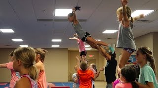 DID THEY CATCH HER?! CHEERLEADING IS DANGEROUS!