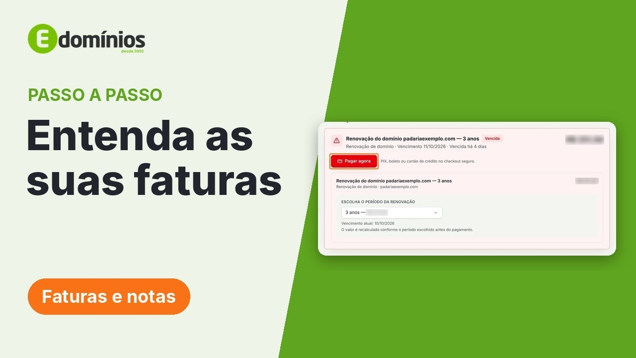 Vídeo: Entender as faturas