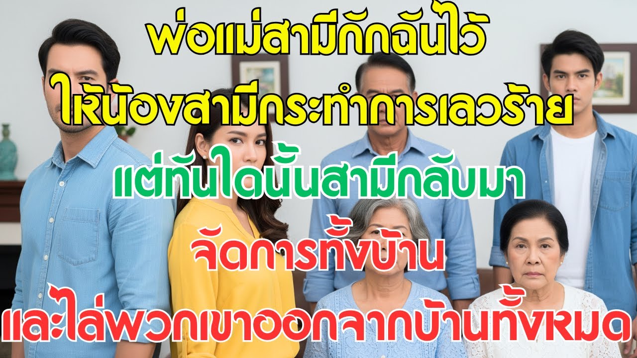 พ่อแม่สามีกักฉันไว้ให้น้องสามีกระทำการเลวร้าย แต่ทันใดนั้นสามีก็กลับมา…