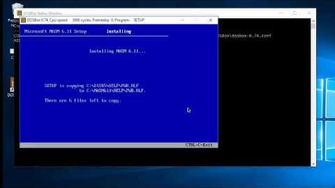 Instalación de MASM 6.11 en Windows 10