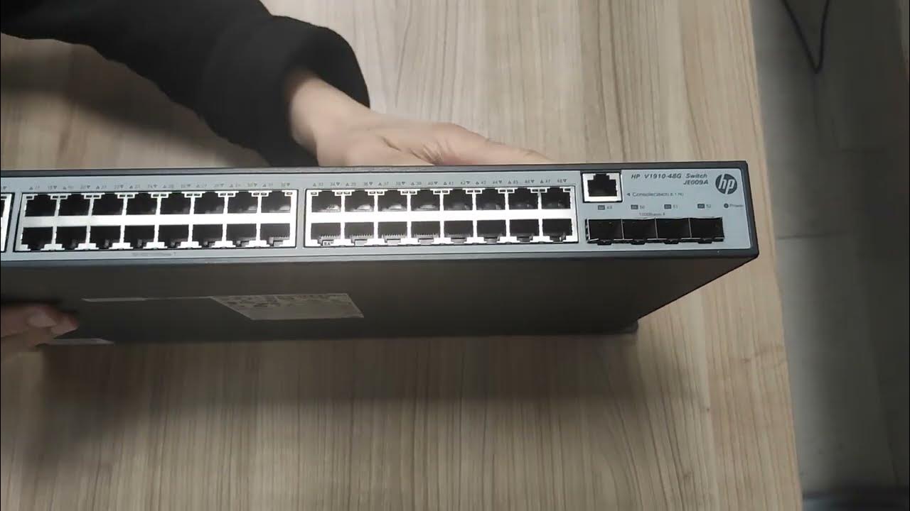 HP V1910 48G Switch YouTube