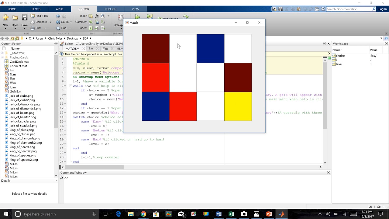 MatLab Match Video YouTube