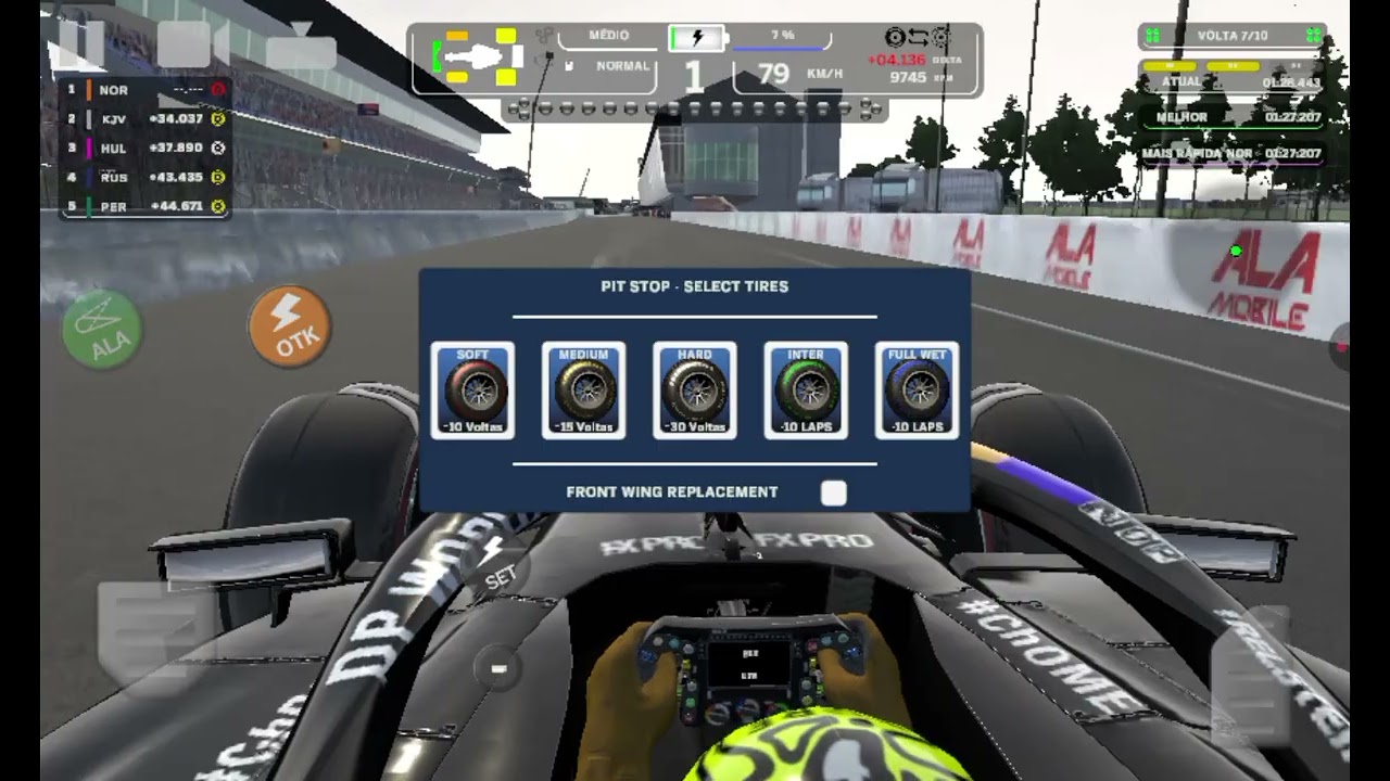 F1 ALA Mobile GP Racing onboard Mclaren Norris pintura especial 2024 GP da Austrália 