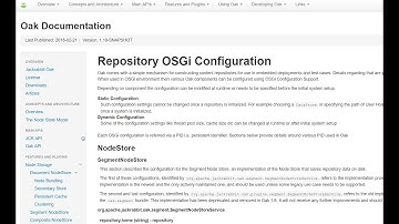 Launching Apache Jackrabbit Oak in OSGI