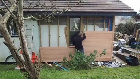 Timber cladding timelapse - Red Grandis