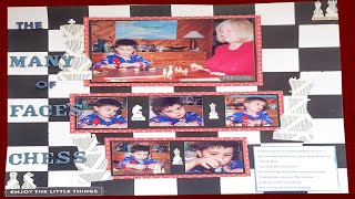 Multi photo scrapbook layout The many faces of chess