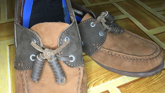 How do I tuck in my leather shoelaces similar to this? Is there a certain  way to do it or are you supposed to cut them? They are very stiff/rigid. :  r/malefashionadvice