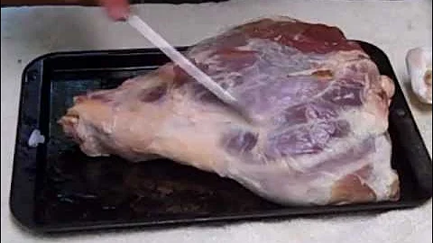 Cooking A Wild Hog Ham.