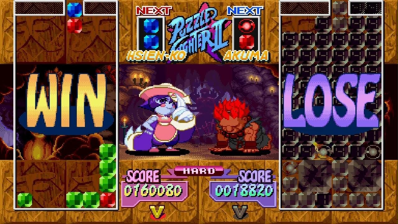 CAPCOM FIGHTING COLLECTION - Super Puzzle Fighter II Turbo - Hsien-Ko Arcade Mode (Hard)