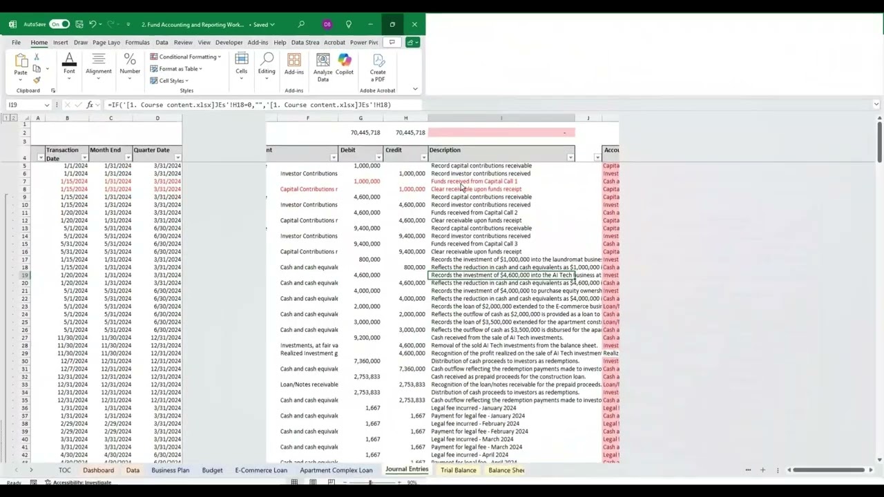 Fund Accounting and Financial Reporting 101 - 3.2 Investment Entries