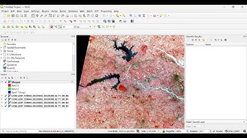 Raster layers stacking or merging to create FCC