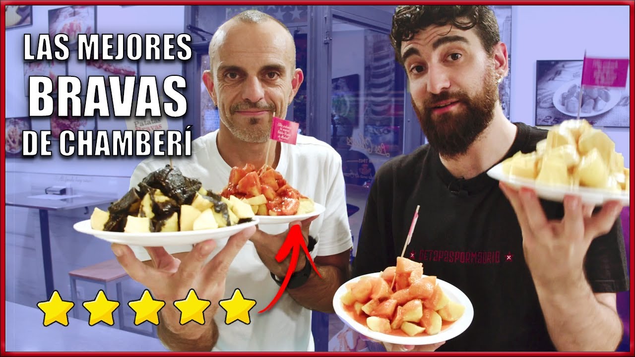 Pruebo las MEJORES BRAVAS clásicas de Chamberí con BRAVASBARCELONA. 😜