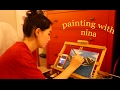 painting with nina !!!