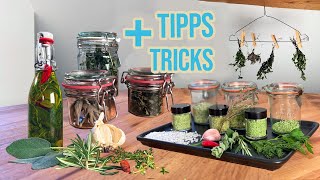 Kräuter haltbar machen - Rezepte, Tipps und Tricks für frische Kräuter