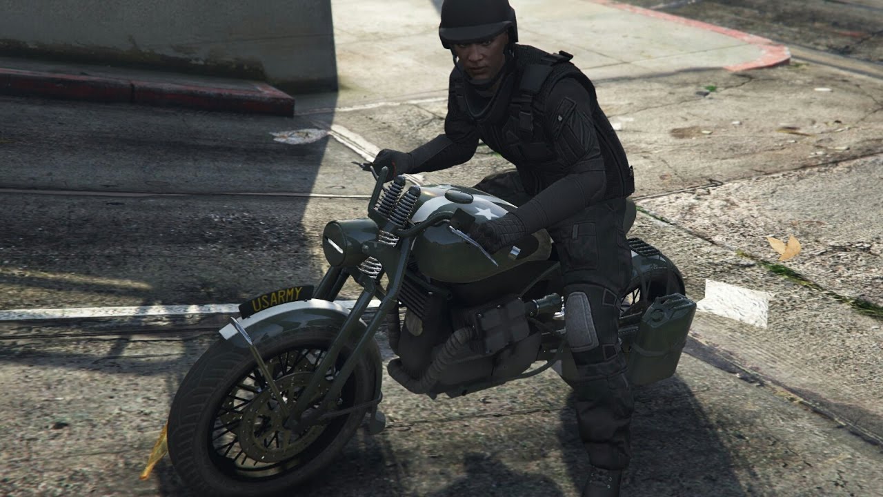 GTAV - U.S. Army Spec (FCR 1000 CUSTOM) Bike.
