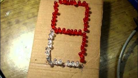 Prototype of 7 Segment Display