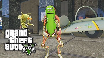 GTA 5 MOD - Pickle Rick! (Rick and Morty)