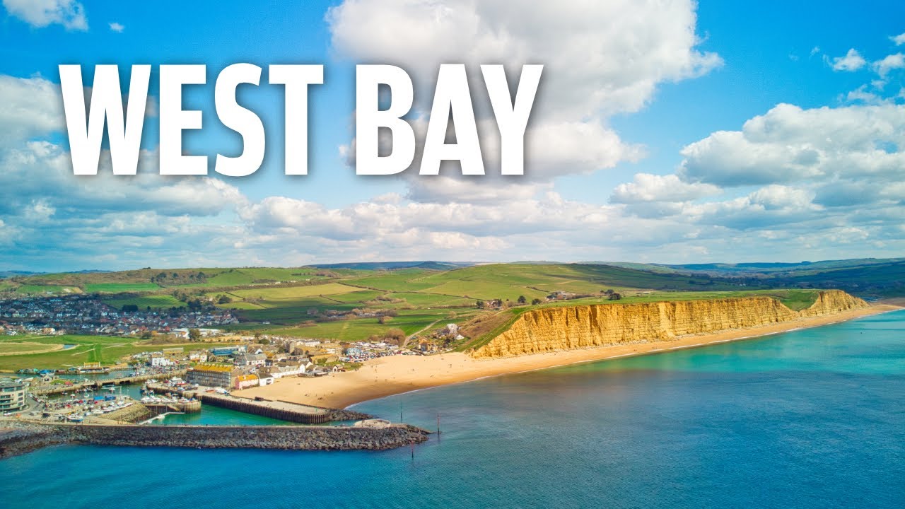 West Bay - Jurassic Coast  - Dorset - United Kingdom [Ariel cinematic drone footage in UHD/4K]
