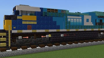 Minecraft CSX 1976 Conrail Heritage Unit Locomotive Tutorial