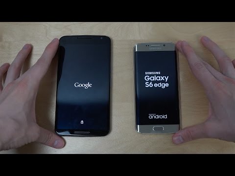 Nexus 6 Android 6.0 Marshmallow vs. Samsung Galaxy S6 Edge - Which Is Faster? (4K)