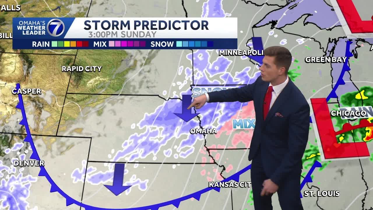 Cold, windy and some snow on Sunday