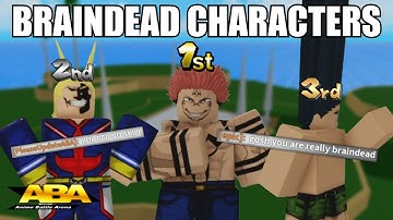 POV: You Main Braindead Characters In ABA
