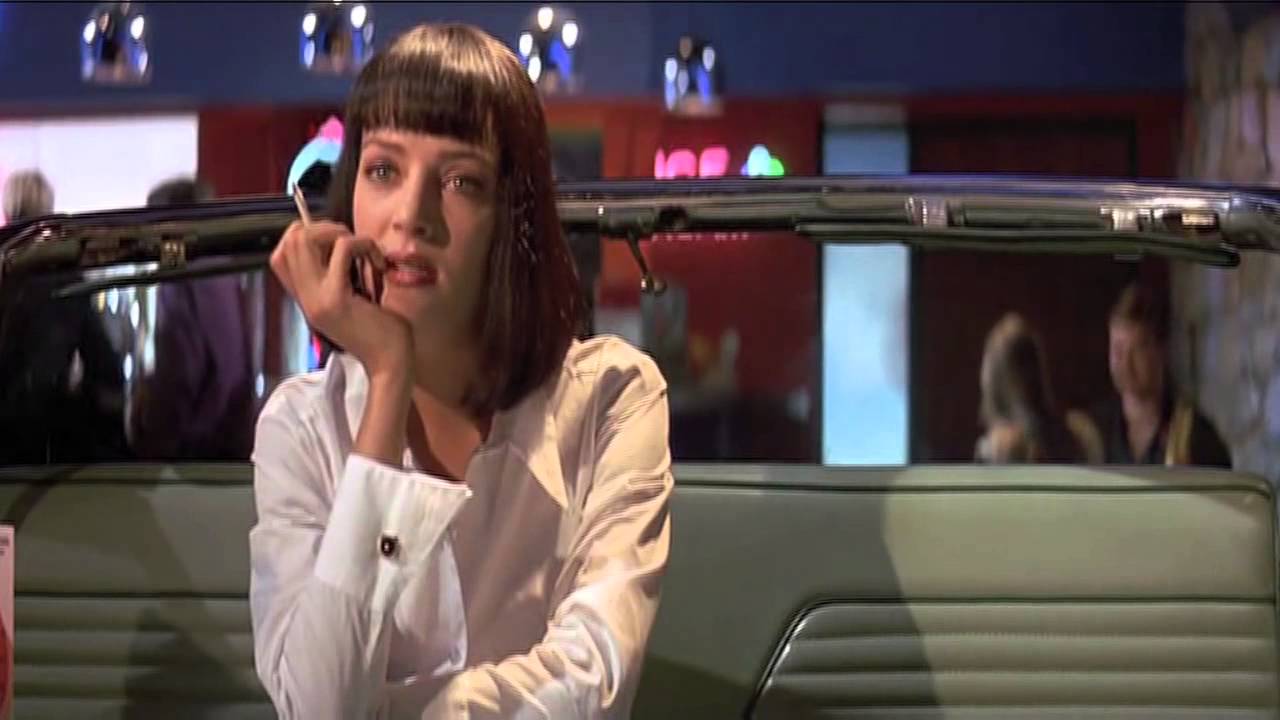 Simona Pace doppia Uma Thurman in Pulp Fiction (scena 1) - YouTube