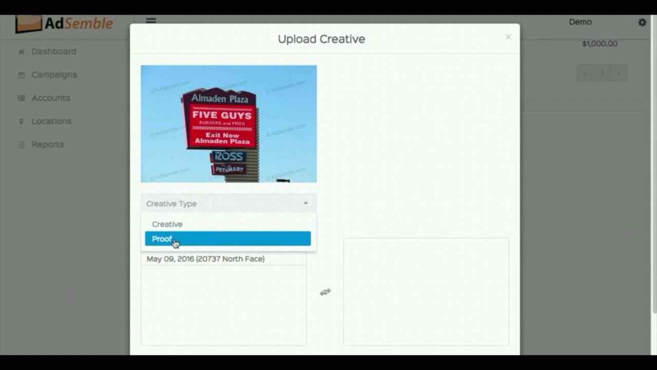 AdSemble Calendar Power 5 - Part II: Adding Creative & Proof of Play