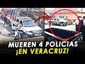 Cobarde emboscada termina con la vida de 4 policías, en Orizaba, Veracruz.