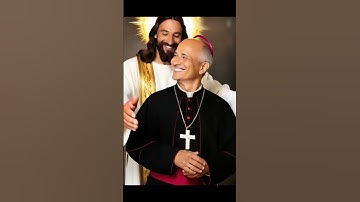 Jesus ôm đức giáo hoàng mới - Robert Prevost (Leo XIV) #RobertPrevost #LeoXIV #fyp #shorts #aiart