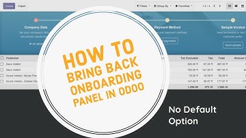 How To Make Closed Configuration Onboarding Panel Visible Again in Odoo