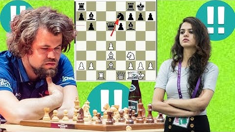 Intact Tania Sachdev vs Magnus Carlsen chess game  12