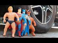 CAR VS STRETCH ARMSTRONG VS BATMAN VS SUPERMAN VS SCOOBY DOO (Compilation)