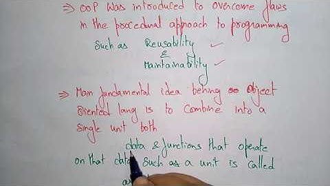 OOPs | Object Oriented Programming | Introduction | OOPs | Lec-01 | Bhanu Priya
