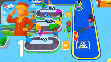 Airport Idle - Gameplay Walkthrough Part 1 - Tutorial (Android, iOS)