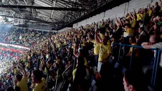 Fenerbahçe fans during the Euroleague Final Four 2018 semifinal vs Zalgiris in Belgrade