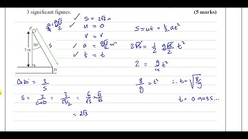 [12] AS/A2 (IAL) Mechanics 1 (M1)  Solomon L, Q7, Forces & Friction, Inclined Planes edited