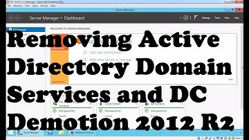 Removing Active Directory Domain Services WS 2012 R2