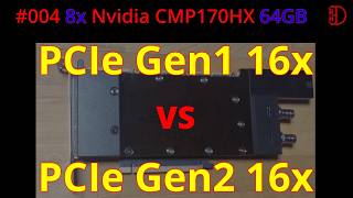 #004 Testing  CMP170HX Gen 2.0 on one unit of 8-GPU's nvbandwidth & TOPO  -m table Comaparison #rh3d