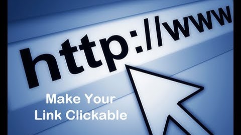 Make A Link Clickable in Blackboard