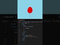 How to make Balloon using html or css #html #css #javascript #coding