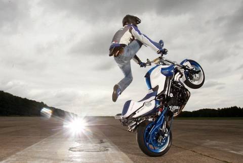 Mattie Griffin's F800R stunt bike