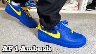 Nike Mens Air Force 1 Low x Ambush Shoes 'Game Royal